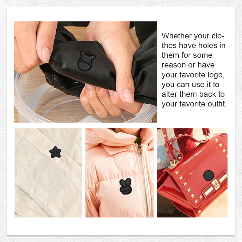 Frendorf | Nahtlose selbstklebende bestickte Patches für Kleidung | Waschbar & vielseitig