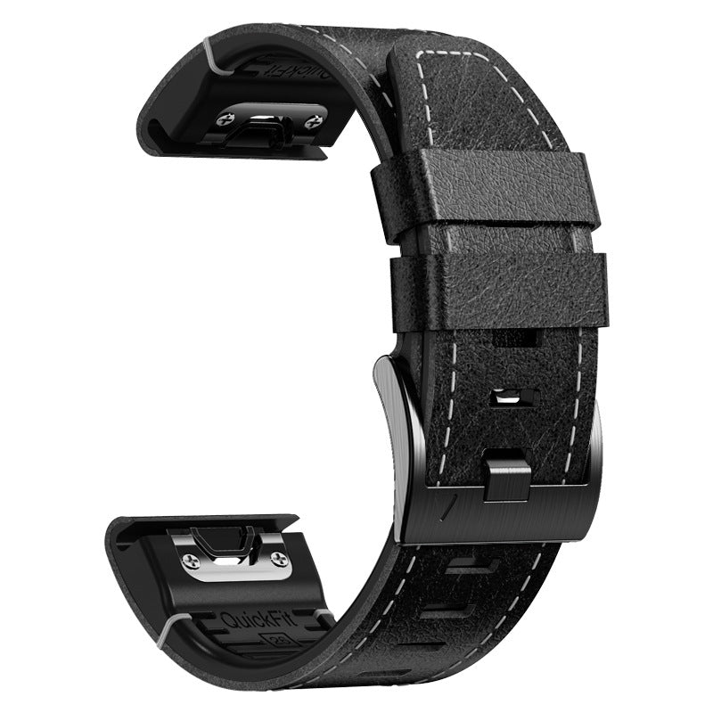 Frendorf | TPU + Lederarmband für Garmin Fenix 8 7X 6XPro