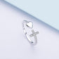 Frendorf | Love S925 Sterling Silber Kreuz Ring