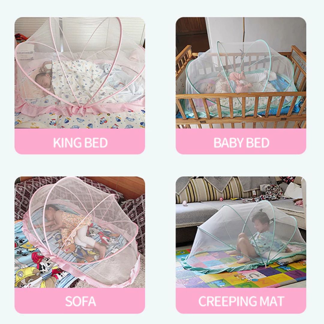 Frendorf | Baby Moskitonetz Zelt – Schutznetz für Babybett gegen Insekten und Mücken