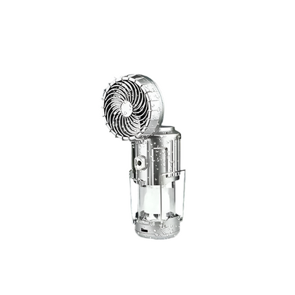 Frendorf | SolarBreeze LED Campinglaterne – Zusammenklappbares Licht mit Eingebautem Ventilator und USB-Wiederaufladbarem Strom