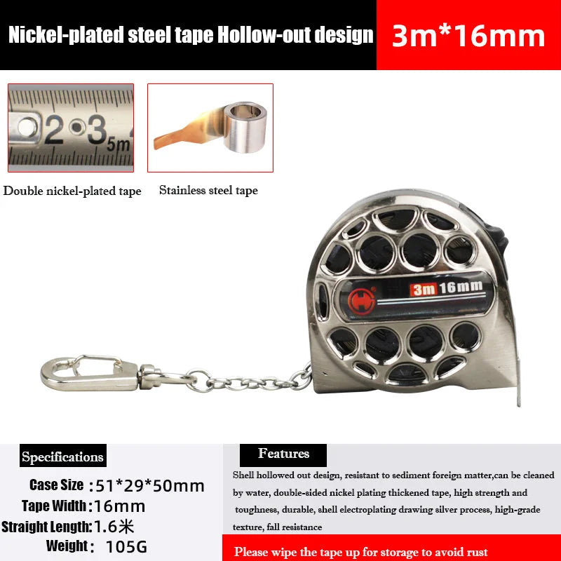 Frendorf | Edelstahl Antikorrosions Ausziehbares metrisches Lineal