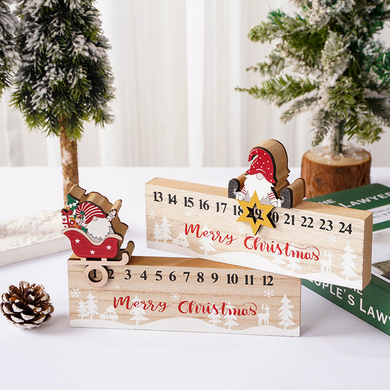 Frendorf | Frohe Weihnachten Holz Mobile Weihnachtsmann Kalender Ornament