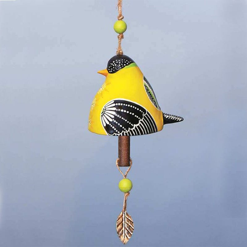 Frendorf | Keramische Vogel Windspiel Liedglocke Garten Hof Hausdekoration