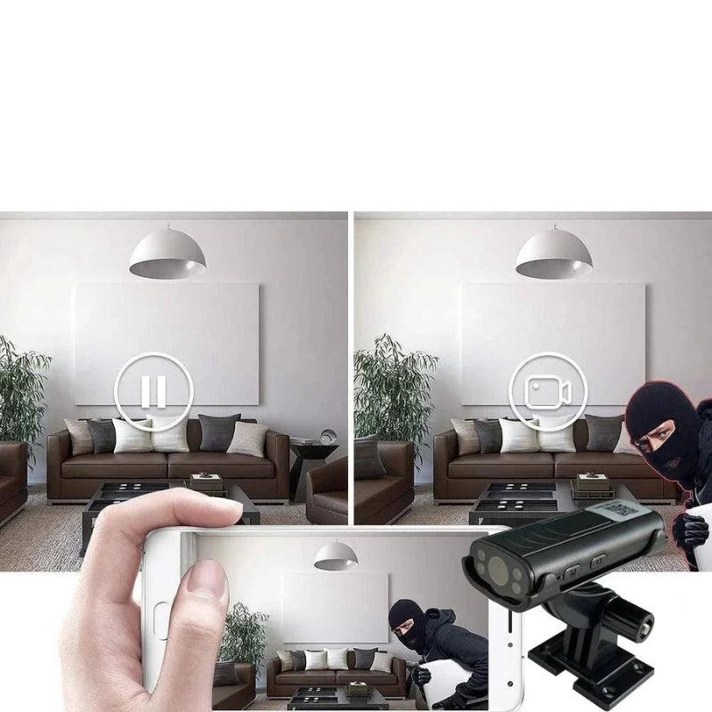 Frendorf | MiniGuard WiFi-Sicherheitskamera – Kompakte bewegungserkennende Überwachung