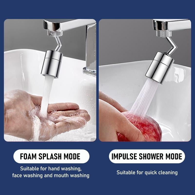 Frendorf | 720° drehbarer universeller Spritzfilter Wasserhahn mit 4-Schicht