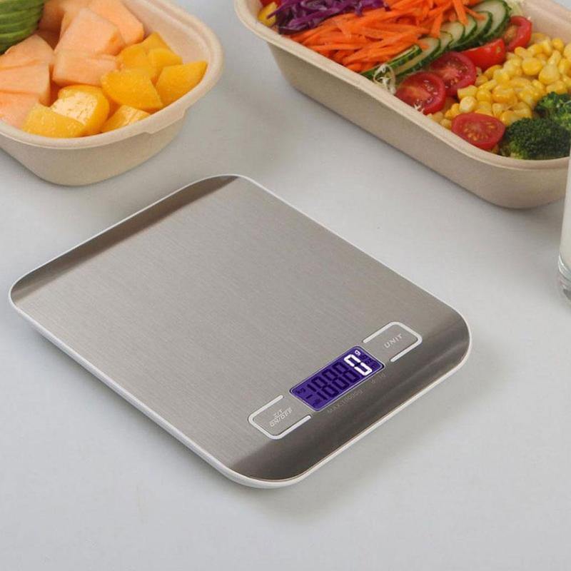 Frendorf | WeighMate Digitale Küchenwaage mit LED Display | Tragbar | Präzise Messungen | Für Backen, Kochen und Diäten