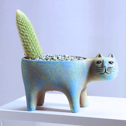Frendorf | PlantPurr Design Pflanzgefäße | Elegante Blumentöpfe für Innen und Außen | Katzenliebhaber-Deko