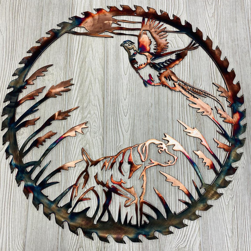 Frendorf | Solo Mallard Jagd & Forellenfischen Szene Kreative Metall Wandkunst Handwerk