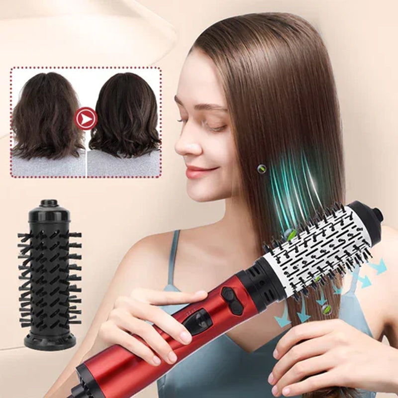 2-in-1 Warmluftstyler und rotierender Haartrockner