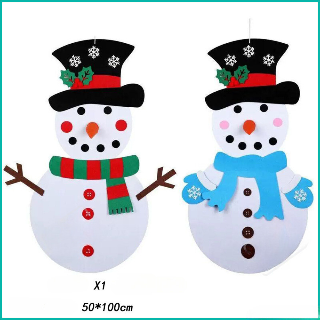 Frendorf ChristmasFelt | Interaktiver Montessori 3D Filz-Weihnachtsbaum | Sichere DIY Deko für Kinder