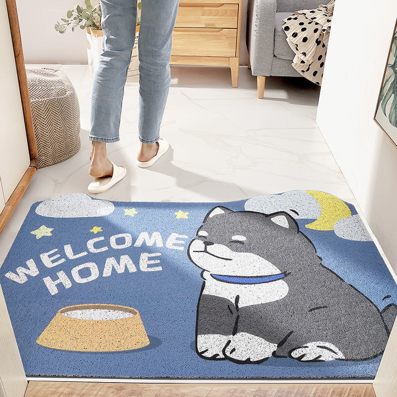 Feblilac Süße Graue Katze PVC Spiral Türmatte