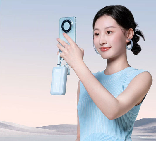 Frendorf | 2024 Neue Schnelllade-Powerbank, 20.000mAh hohe Kapazität mit eingebautem Kabel