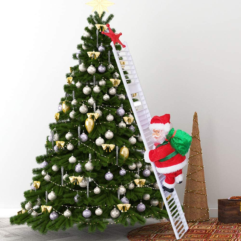 Frendorf | 🎅Elektrischer Weihnachtsmann mit Leiter und Musik