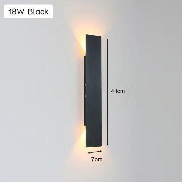 Licht - Moderne wetterfeste LED-Wandleuchte aus Aluminium für den Außenbereich