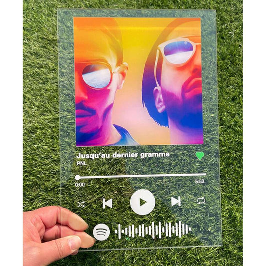 Personalisierte Spotify Musiktafel