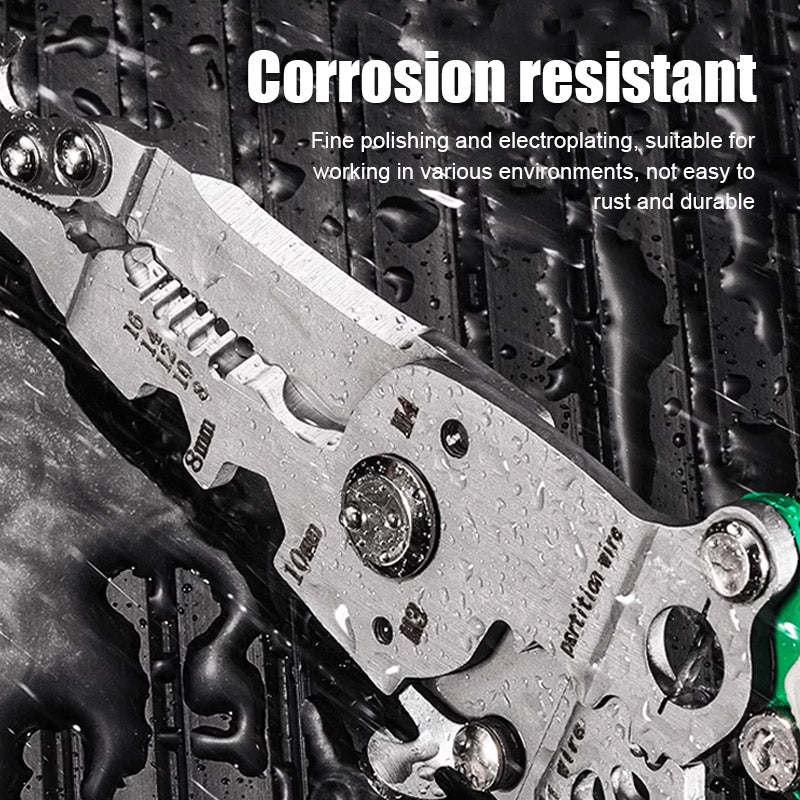 Frendorf | 18-in-1 faltbarer Abisolierer für Drähte, Schneiden, Crimpen und mehr