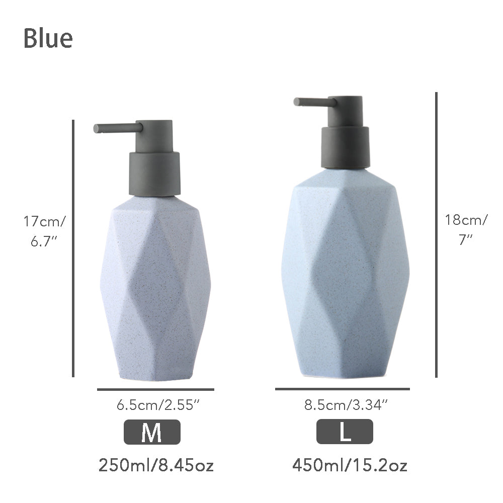 Keramischer Seifenspender, Flüssigkeitsbadflasche, simples Design, nachfüllbare wiederverwendbare Lotionpumpe für Badezimmer Küche