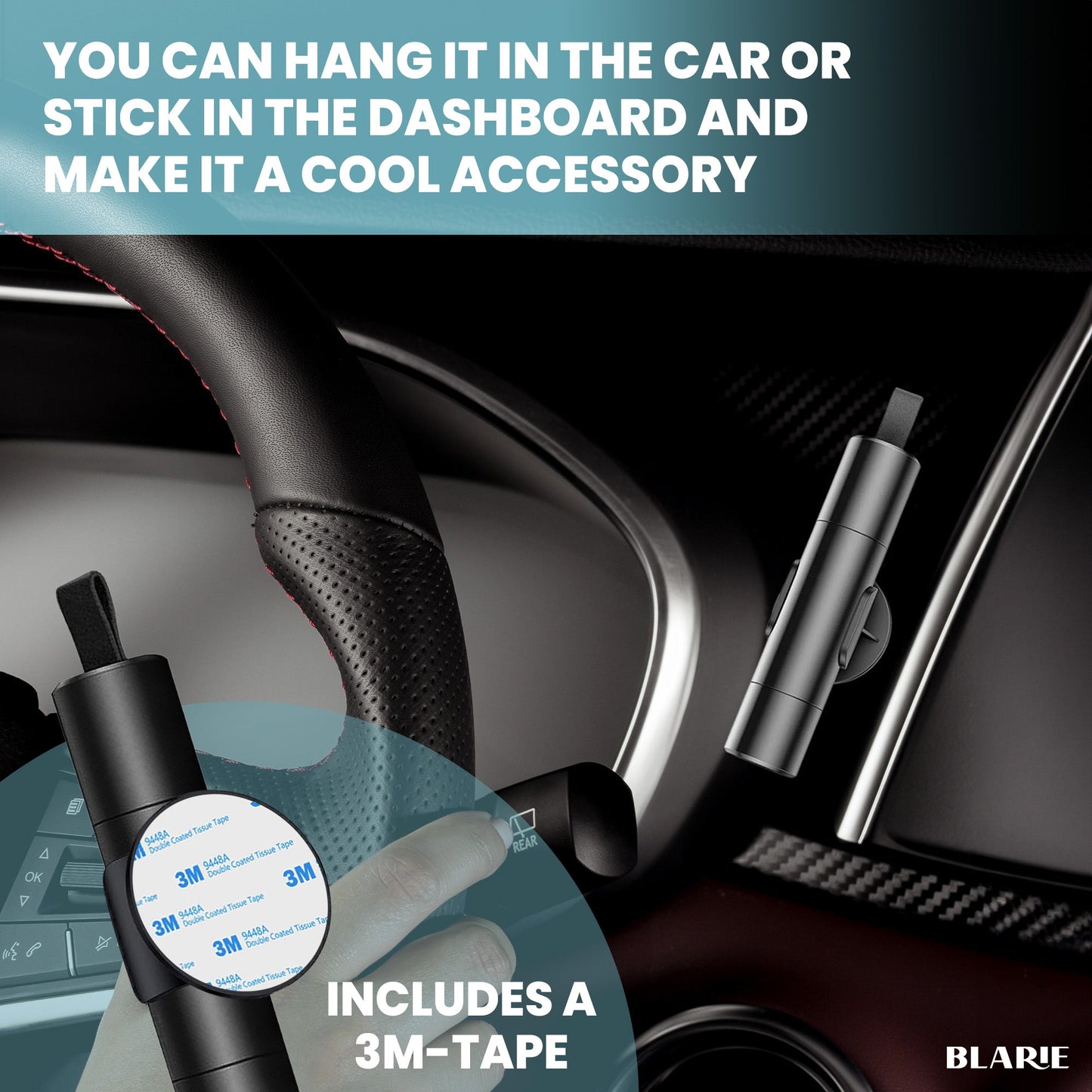 Frendorf | Auto Sicherheits Hammer – Essentielles Auto Fluchtwerkzeug & Fensterbrecher für Notsituationen