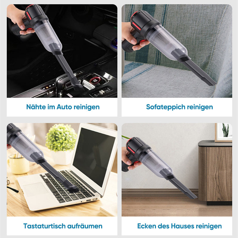 Frendorf | Kabelloser Wiederaufladbarer Multifunktionaler Handstaubsauger für Autos und Haushalte