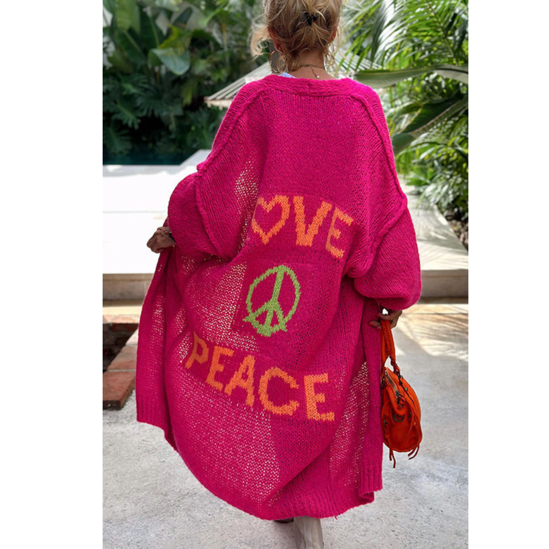 Frendorf | Stylische peace strickjacke