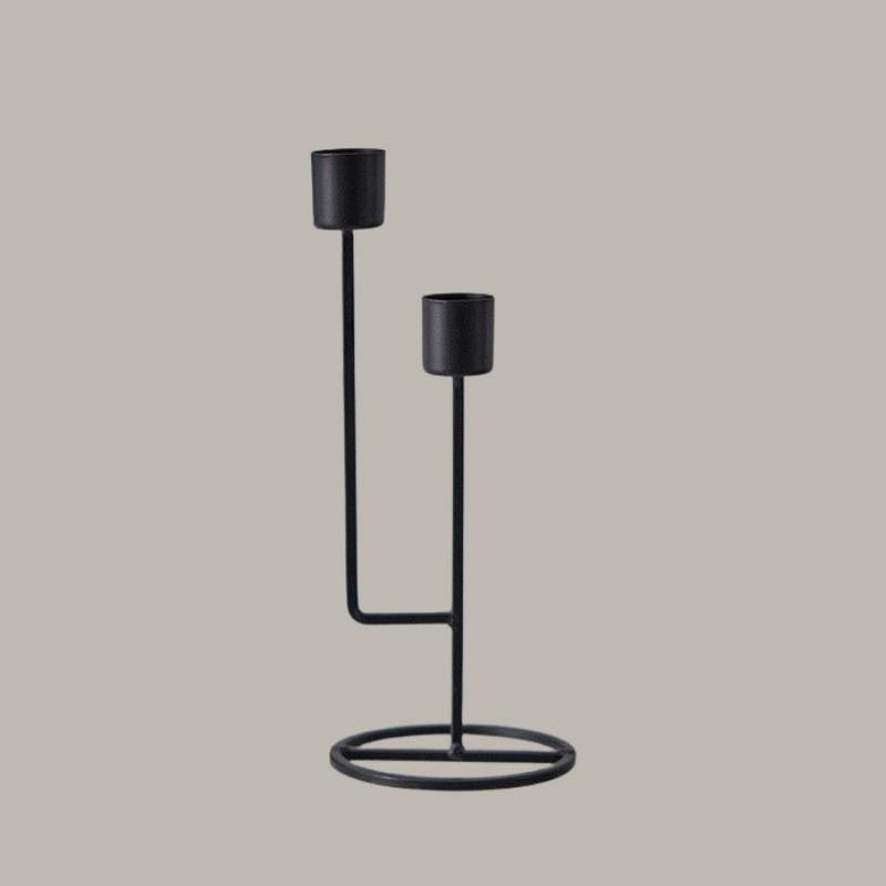 Frendorf | CandleLuxe Metall Kerzenhalter & Kandelaber | Modernes Design | In Gold & Schwarz erhältlich