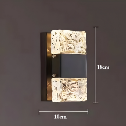 Frendorf | GlaciaLuxe LED Wandleuchte | Kristalldesign | Elegante Beleuchtung | Modern & Luxuriös
