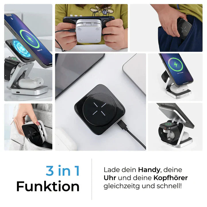Frendorf | Infinite Power - 3 in 1 kabelloses Ladegerät