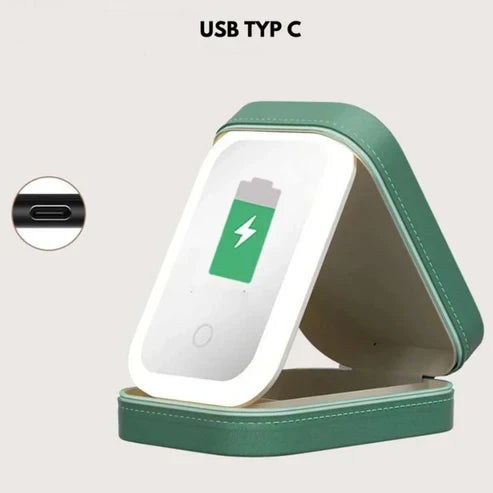 Frendorf | BeautyGlow – Tragbare Kosmetiktasche mit LED-Spiegel