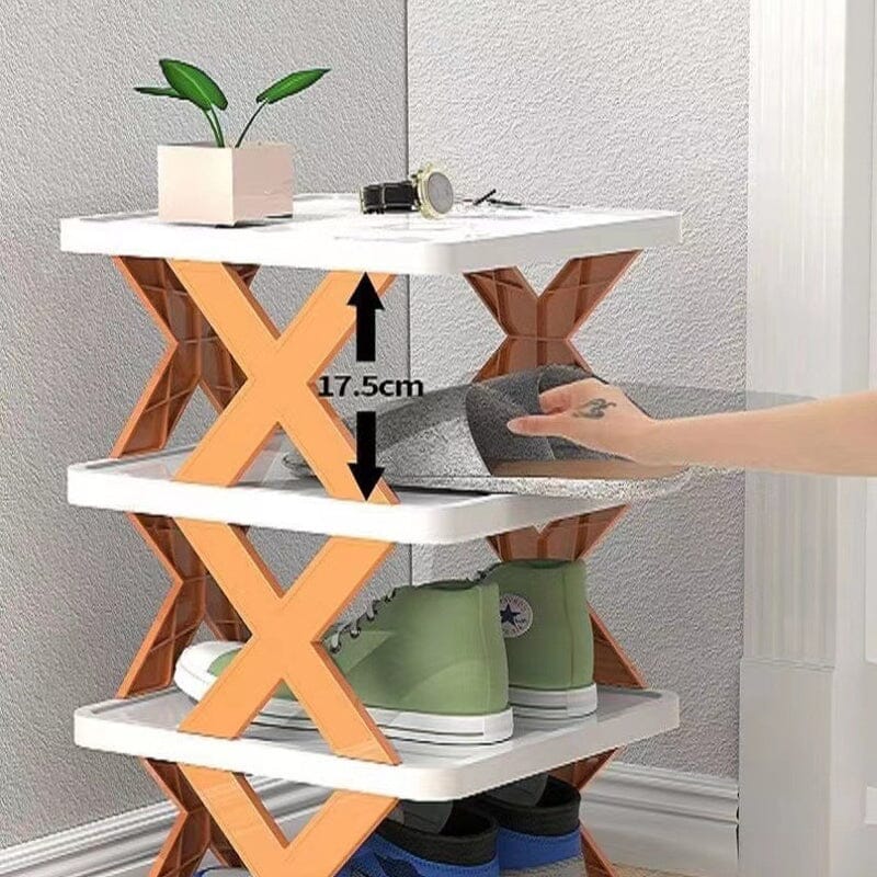 Frendorf | Faltbares Mehrschichtiges Schuhregal, Schuhlagerregal Organizer
