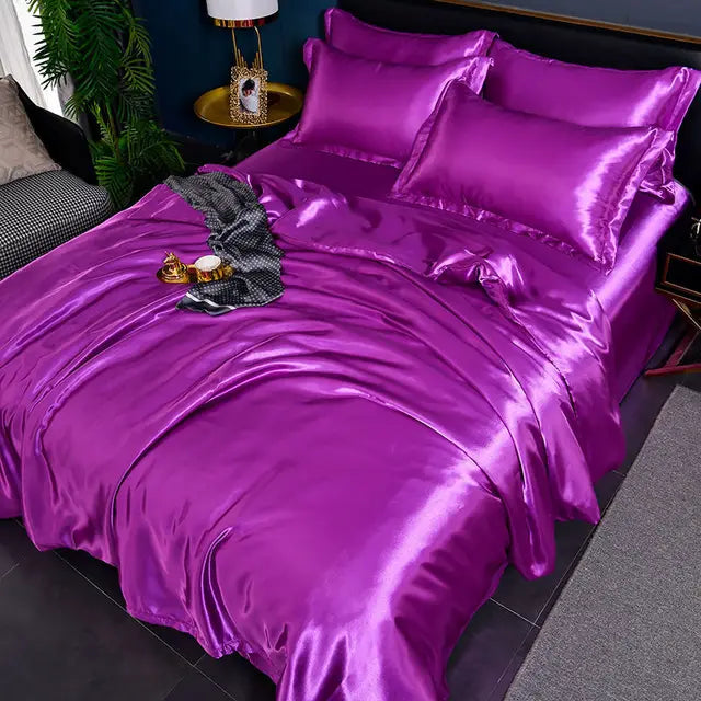 Frendorf | Luxe Uni-Satin-Bettbezug - SilkSerenity