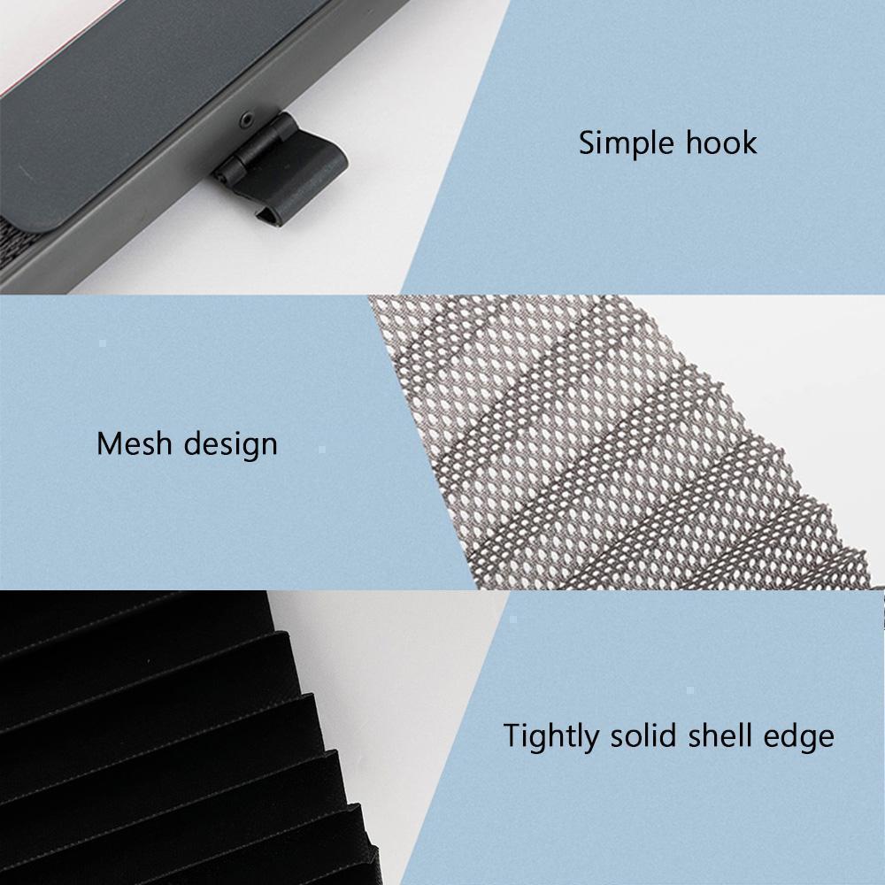 Frendorf | Auto-Fenster-Sonnenschutzvorhang mit 3M-Kleber, Schwarz