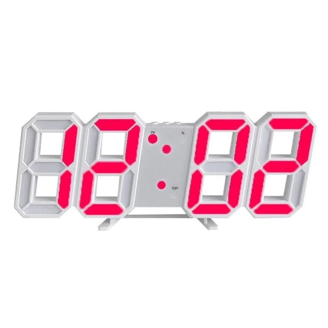 Frendorf | Designer LED 3D Wanduhr mit digitaler Anzeige und intuitiver Bedienung
