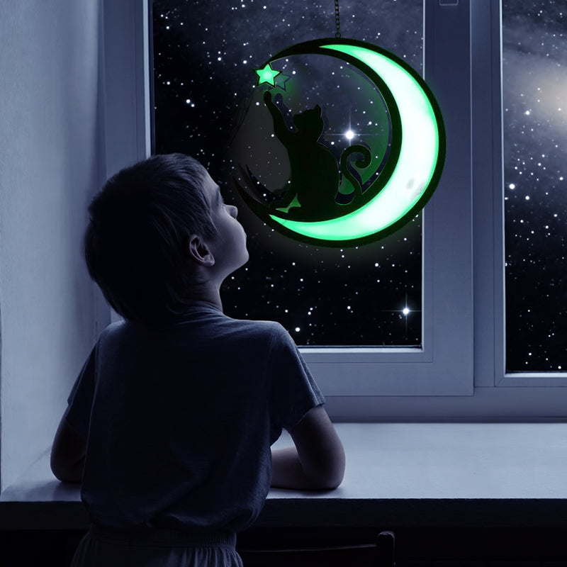 Frendorf | Mond schwarze Katze Dekorationen
