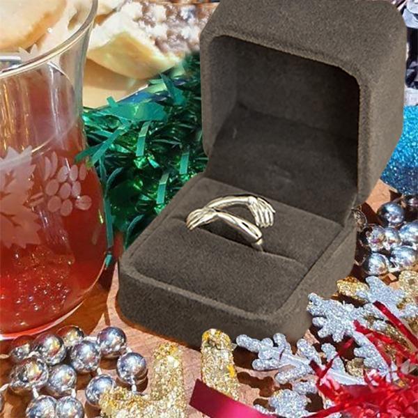 Frendorf | 2022 Neue Paar Umarmungsring Romantisches Geschenk - Für Freunde Mutter Schwester Freundin