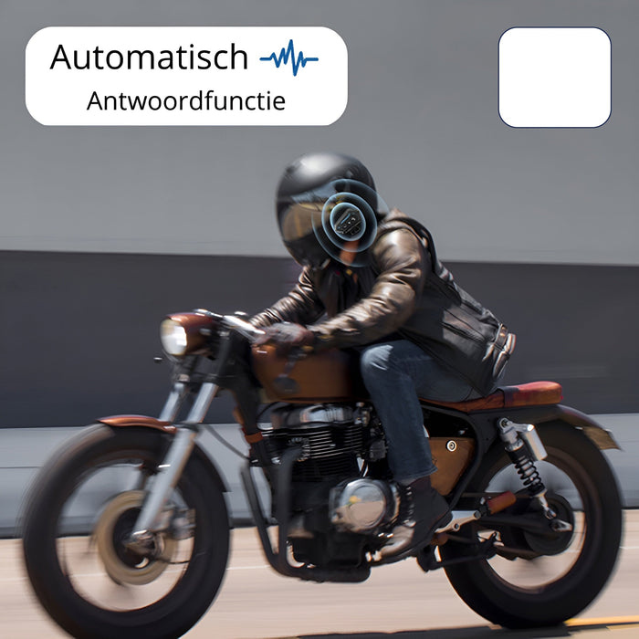 Frendorf | Drahtloser Motorhelm-Headset | Sicher Kommunizieren und Fahren | Immer Verbunden