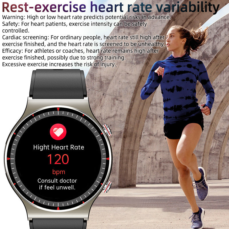 Frendorf |  CFDA EKG Blutsauerstoff Herzfrequenz Gesundheitsüberwachung Smart Watch