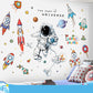 Frendorf | Cartoon Wandtattoos Astronautenabenteuer