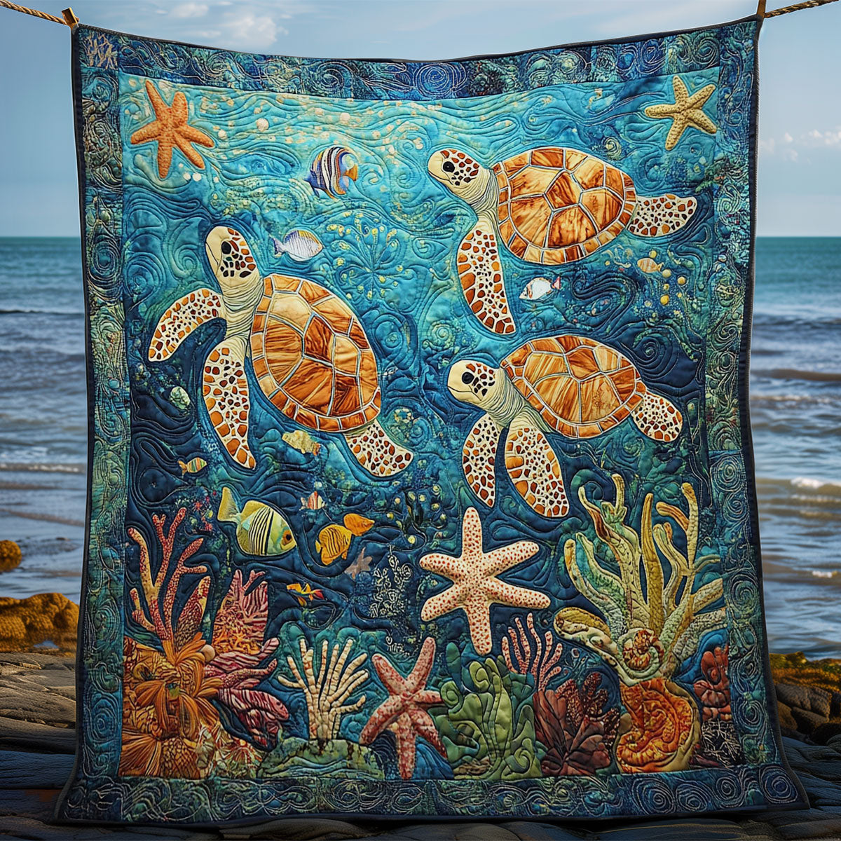 Baby Schildkröte Quilt