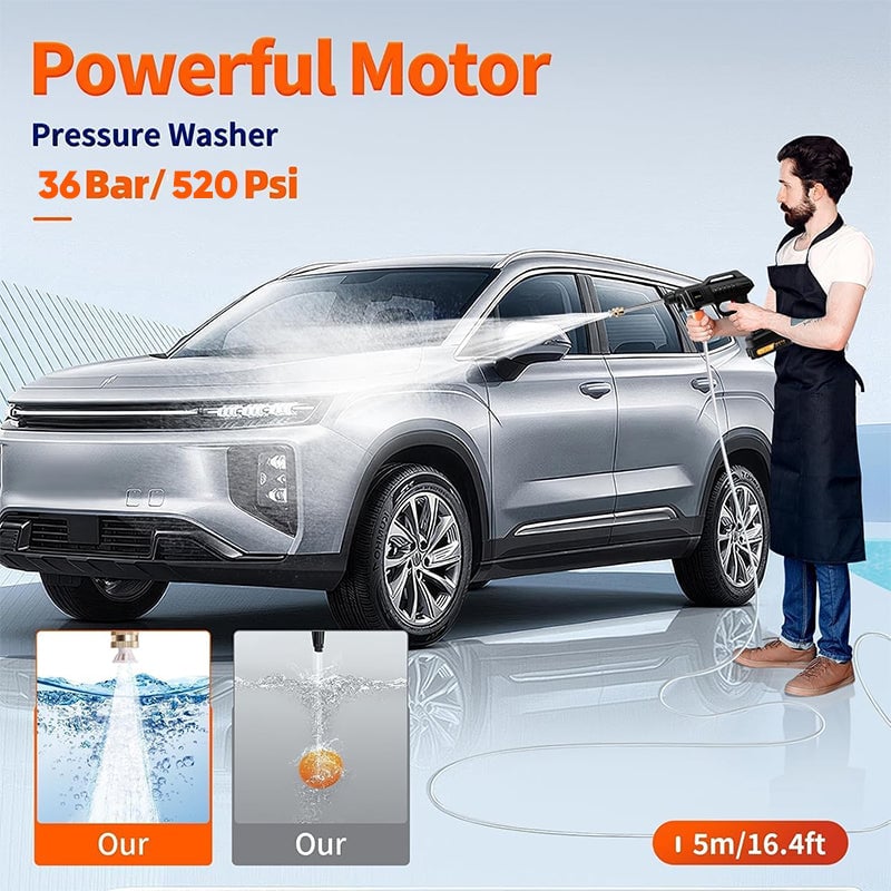 Frendorf | Tragbare Hochdruck-Autowaschanlage mit Lithium-Batterie