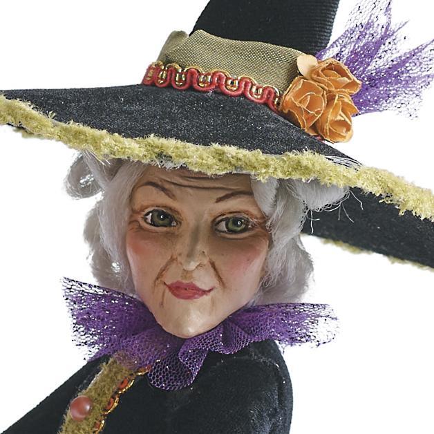 Frendorf | Halloween-Figurine | Handgemachte Hexendekoration | Harz