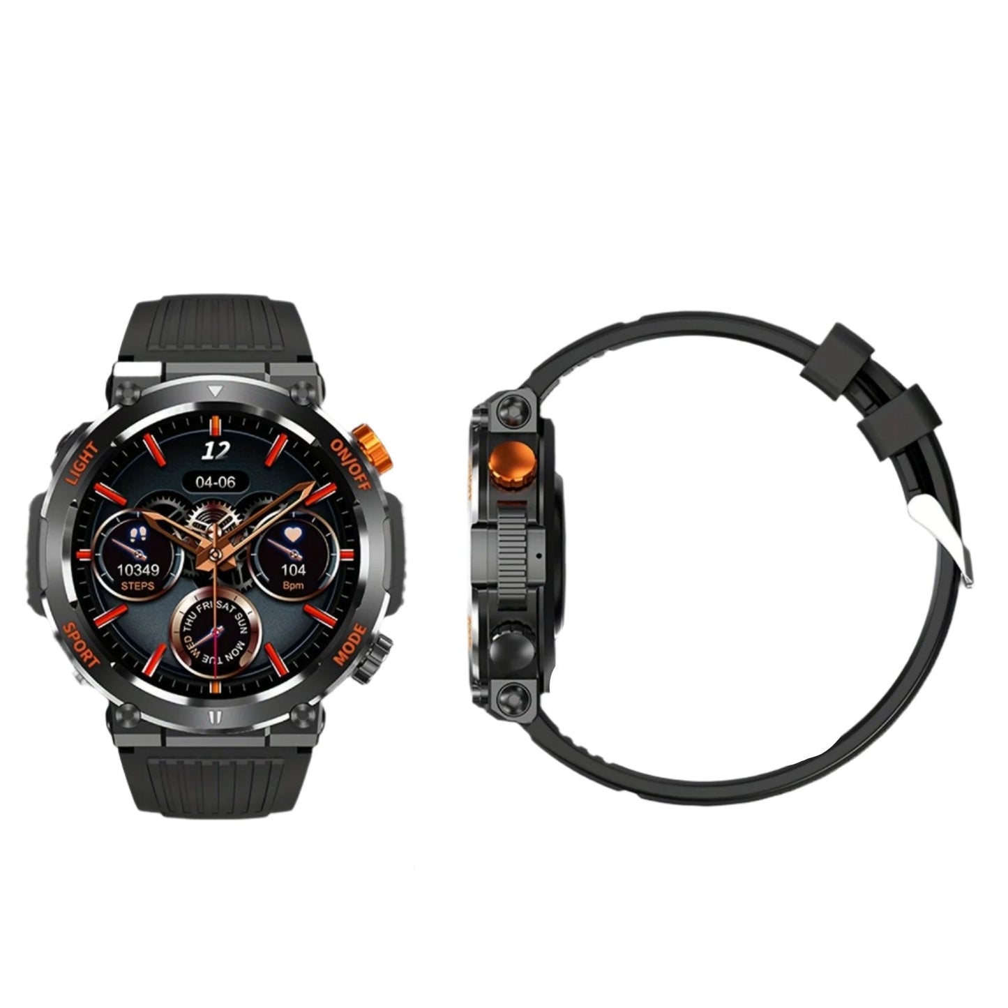 Frendorf | Jack - Wasserdichte Smartwatch mit LED-Taschenlampe und Schlafmonitor