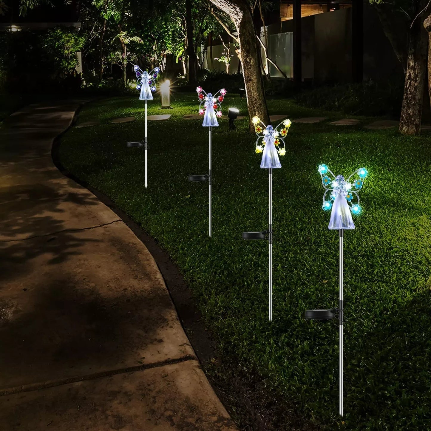 Frendorf | LumiWings Solarbetriebene Schmetterlingslichter – Verzaubernde Außenbereich Gartendekoration