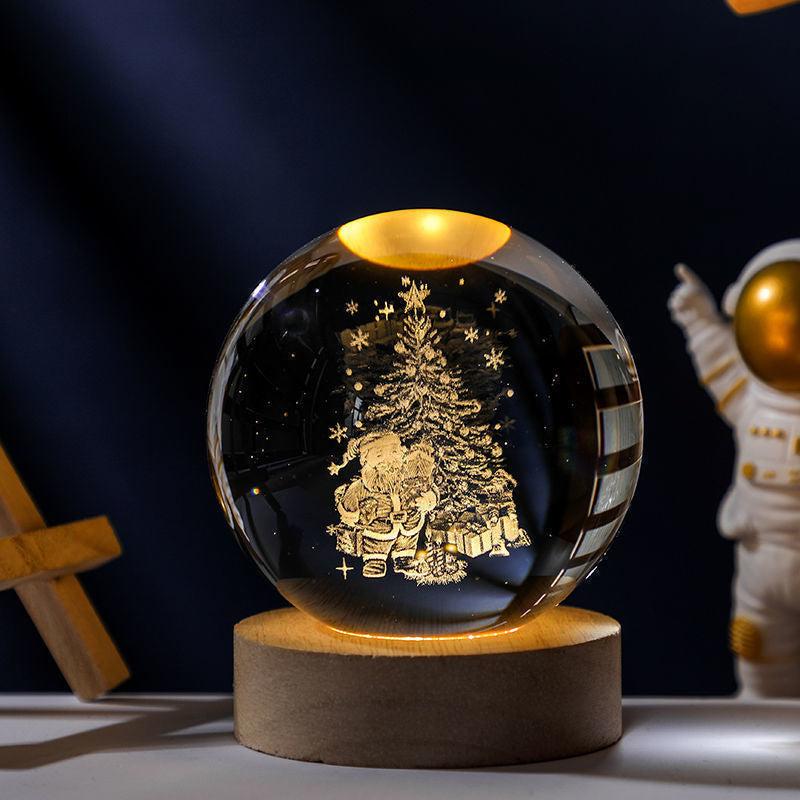 Frendorf | Leuchtende Kristallkugel Nachtlampe