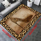 Antirutsch waschbarer Teppich - wasserdichter Teppich für Flur, Wohnzimmer, Schlafzimmer, Terrasse - Leopardenmuster hohe Absätze Design