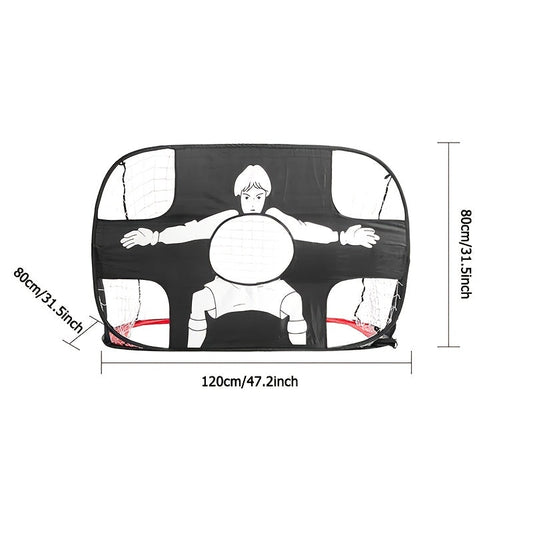 Frendorf | 2-in-1 Faltbares Fußballtor – Ideal für Training und Spaß im Freien