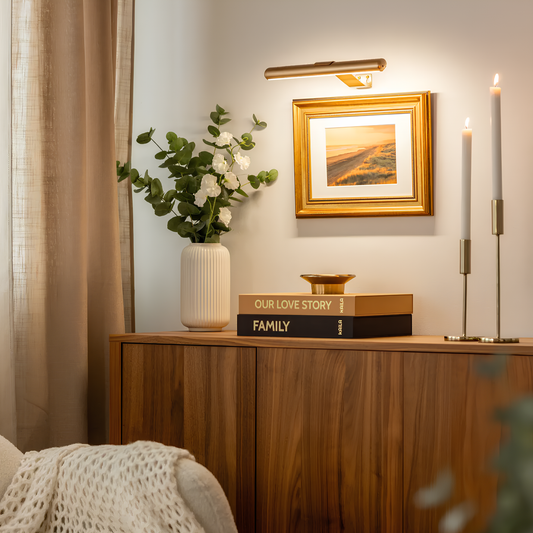 Frendorf | Bildbeleuchtung mit Ladefunktion elegante Wandleuchte