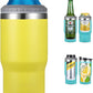 Frendorf | 4 in 1 Edelstahl Dose-/Flaschenisolator, 14Oz Zwei-Wege-Deckel SUS Isolierte Dose Kühler, Bierflaschenhalter (Schwarz)