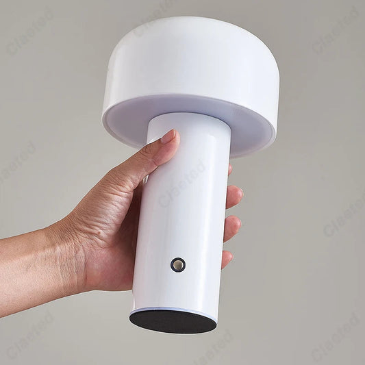 Italienischer Designer Pilz Tischlampe Nachtlicht - Tragbare kabellose Touchlampe