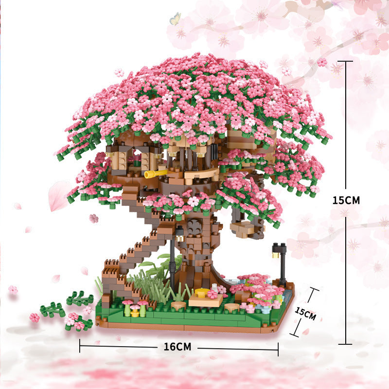 Frendorf | BlossomHaven Kirschblüten Holzhaus-Dekoration